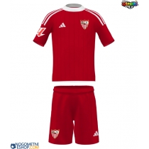 Otroški Nogometni dresi Sevilla Gostujoči 2025-26 Kratek Rokav (+ Kratke hlače)